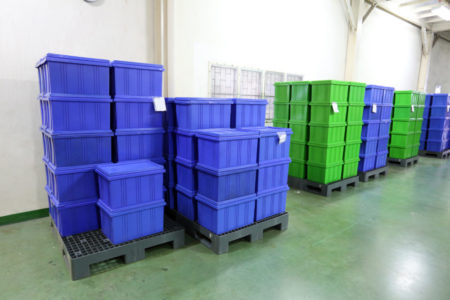 Plastic box products in the industry.